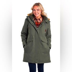 Legendary White tails | Anchorage Parka, army green hooded coat
